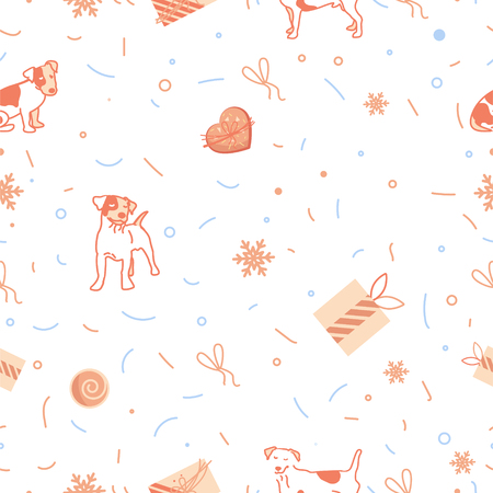 Xmas and winter holidays elements. Can be used for textile, parer, scrapbooking, wrapping, web and print designのイラスト素材