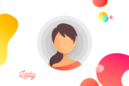 People cartoon avatars. Isolated vector illustrationのイラスト素材