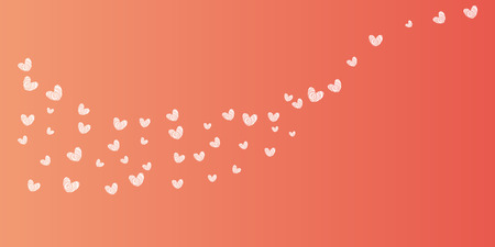 Creative flyer with hearts and gifts for Valentine's Day.のイラスト素材