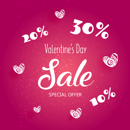 Beautiful flyer with happy valentine's day  text.  Bannercan be used for wedding invitations, printed on a T-shirt, bag, promotions, bannerのイラスト素材