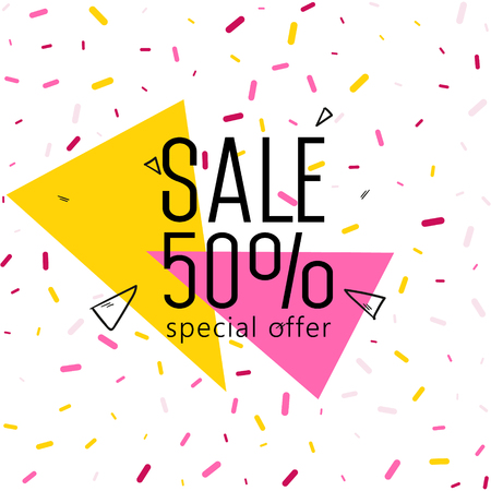 Special offer super sale banner vector illustration.のイラスト素材