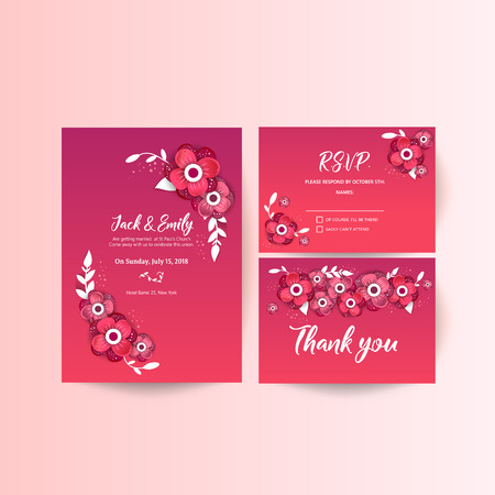 Spring ornament concept. Floral poster, invite. Creative delicate wedding invitation templatesのイラスト素材