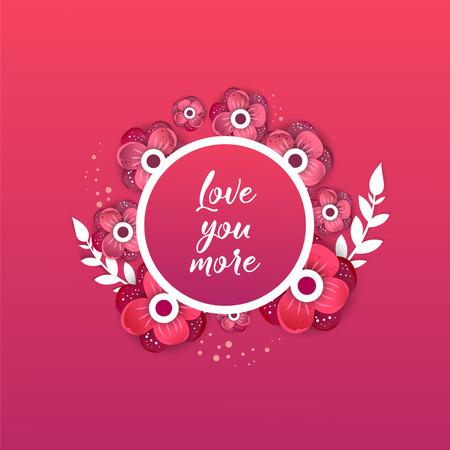Paper art carve of Valentine Day vector. Creative delicate templates.のイラスト素材
