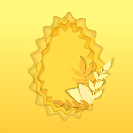 Spring Origami concept, vector art and illustration.のイラスト素材