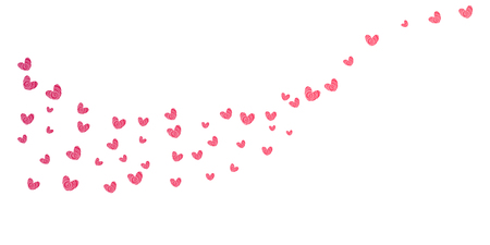 Hand drawn hearts. Design elements for Valentine's day.のイラスト素材