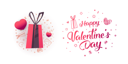 Illustration of love and valentine day.のイラスト素材