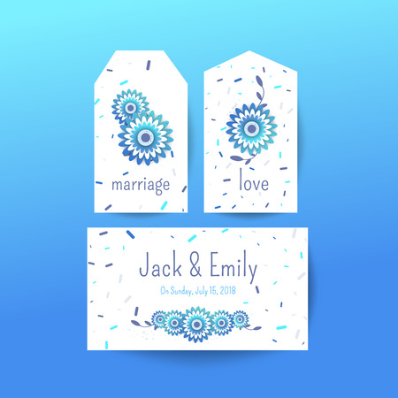 Spring ornament concept. Wedding invite flyer. Wedding invite poster.のイラスト素材