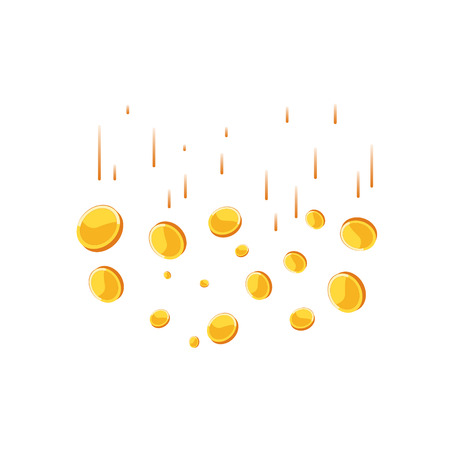 Coins falling vector illustration.のイラスト素材