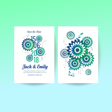 Wedding collection. Spring ornament concept. Wedding invite flyer. Wedding invite poster.のイラスト素材