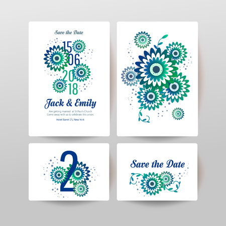 Wedding collection. Spring ornament concept. Wedding invite flyer. Wedding invite poster.のイラスト素材