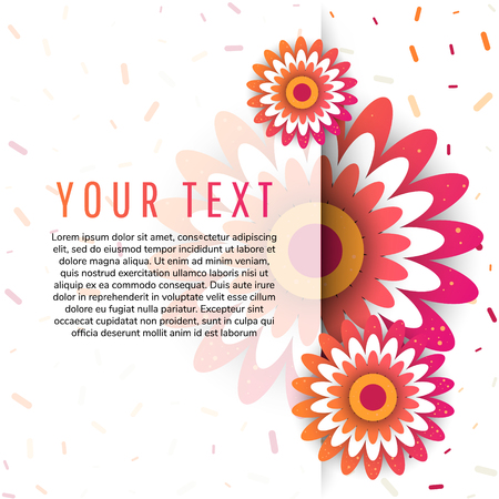 Gerbera Flower Background.  Vector Illustration EPS10のイラスト素材