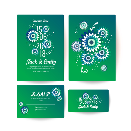 Wedding collection. Spring ornament concept. Wedding invite flyer. Wedding invite poster.のイラスト素材