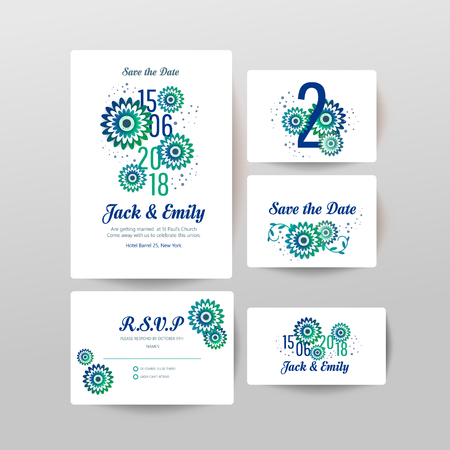 Wedding collection. Spring ornament concept. Wedding invite flyer Wedding invite poster.のイラスト素材