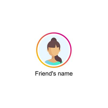 Follower notification on Social media icon user.のイラスト素材
