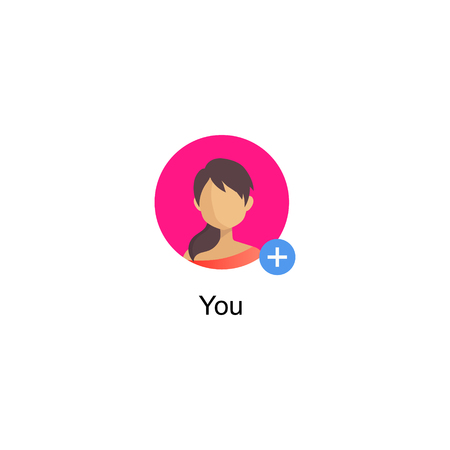 Social media icon user sign.のイラスト素材