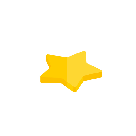Abstract isometric star of emoticons. Emoji flat style icons on white background. Vector illustration.のイラスト素材