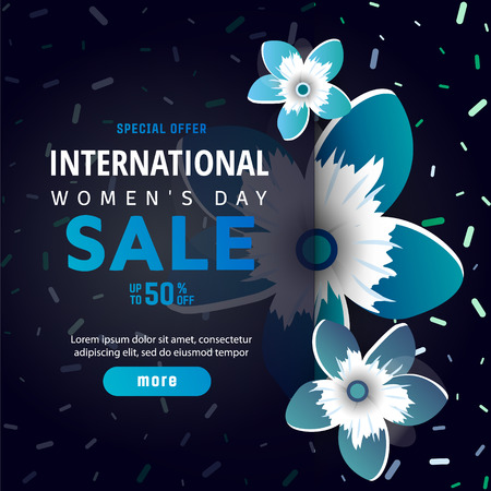 Creative illustration with color flora decoration on a dark background.のイラスト素材