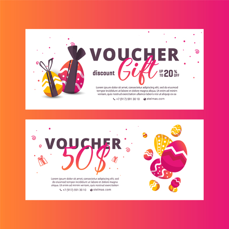 Easter Sale Banner Template Background.Can be used for voucher, wallpaper, flyers, invitation, posters, brochure, coupon discount, greeting card.のイラスト素材