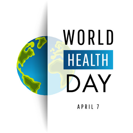 Vector Illustration of World health day conceptのイラスト素材