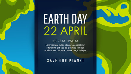 Earth day, ecology friendly ecology concept flat vector illustration.のイラスト素材
