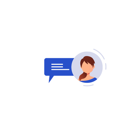 Social networking concept. Chatting on the Internet. Vector illustration.のイラスト素材