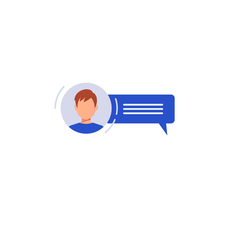Social networking concept.Chatting on the Internet. Vector illustration.のイラスト素材