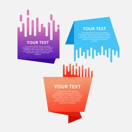 Style text templates speed origami for banner Vector abstract geometric origamiのイラスト素材