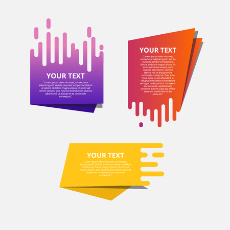 Style text templates speed origami for banner Vector abstract geometric origamiのイラスト素材