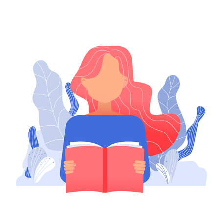 Flat design style web banner for the power of education.のイラスト素材