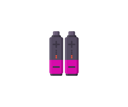 Illustration of battery icon. Illustration transparent charged batteries with lightning.のイラスト素材