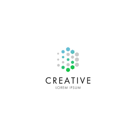 Modern abstract design vector element for identity, logotype or icon.のイラスト素材
