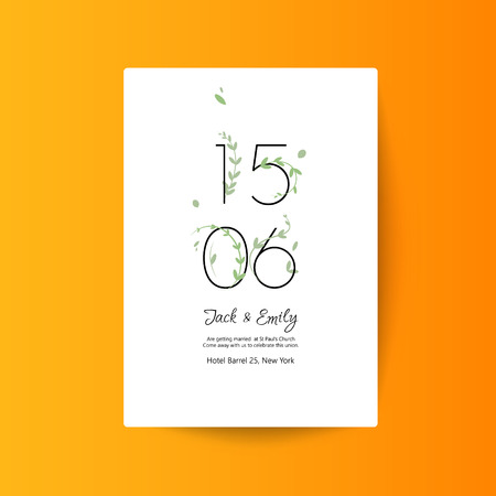Wedding collection. Spring ornament concept. Wedding invite flyer. Wedding invite poster.のイラスト素材