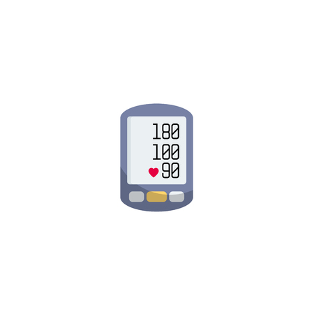 Diagnose hypertension. Monitoring, checking health. Healthcare concept. Vector illustration. Flat designのイラスト素材