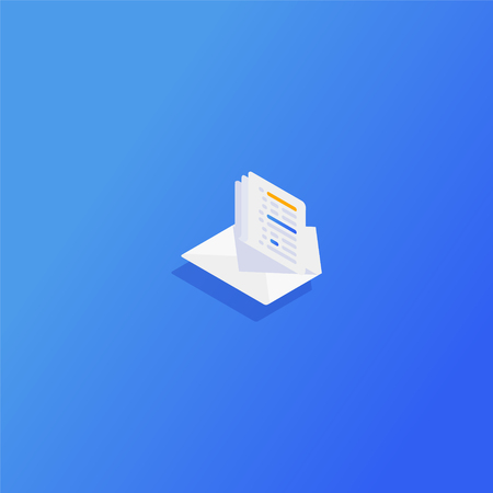 Email or business messages. Communication concept.のイラスト素材
