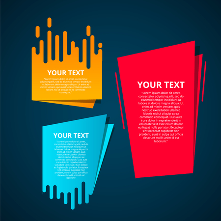 Style text templates speed origami for banner Vector abstract geometric origamiのイラスト素材