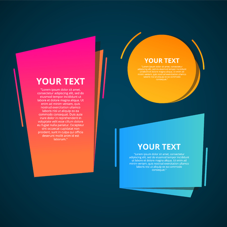 Style text templates speed origami for banner Vector abstract geometric origamiのイラスト素材