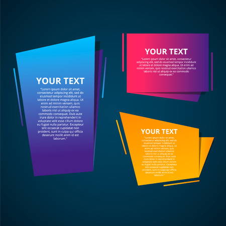Style text templates speed origami for banner Vector abstract geometric origamiのイラスト素材