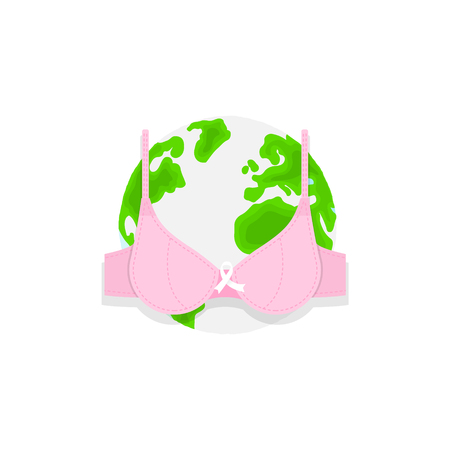 World Breast Cancer Day concept. Vector Illustration.  Mammographyのイラスト素材