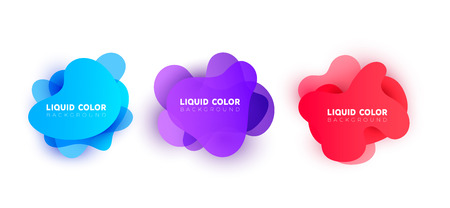 Liquid vector colorful bubbles. Vector design for covers, greeting card, poster or flyers.のイラスト素材