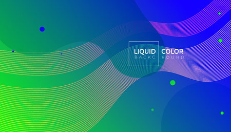 Fluid shapes color abstract geometric background with lines for web, brochure, catalog.のイラスト素材