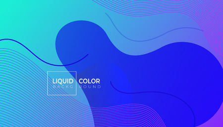 Creative geometric liquid banner. Minimal poster for brochure, flyer, cover, catalogのイラスト素材