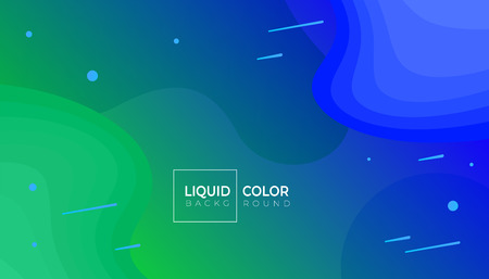 Liquid gradient color abstract geometric background. Minimal posterのイラスト素材