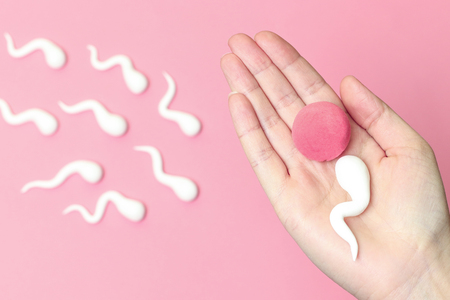 Artificial Insemination. The concept of conceiving a child.の写真素材