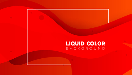 Plastic colorful shapes, liquid gradient waves sale banner templateのイラスト素材
