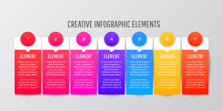 Creative infographic template infographic design, workflow diagram. Vector illustration for your business presentations.のイラスト素材