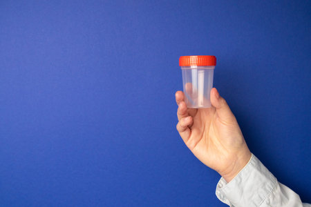 Pathological test pitcher. Medical concept of testing cancer cells