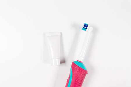 Dental products for brush teeth, healthy teeth care and oral hygiene