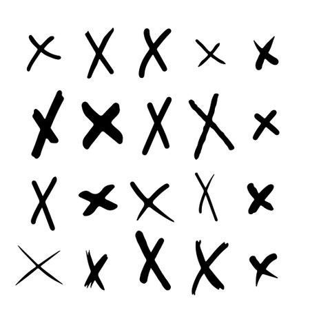 Black no app check, check list icon vector design isolated on white background, ban an objectのイラスト素材