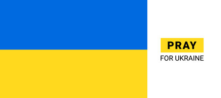 No war in Ukraine. Save Ukraine. Pray for Ukraine peace. vector illustrationのイラスト素材
