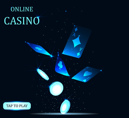 Mobile casino slot gameのイラスト素材